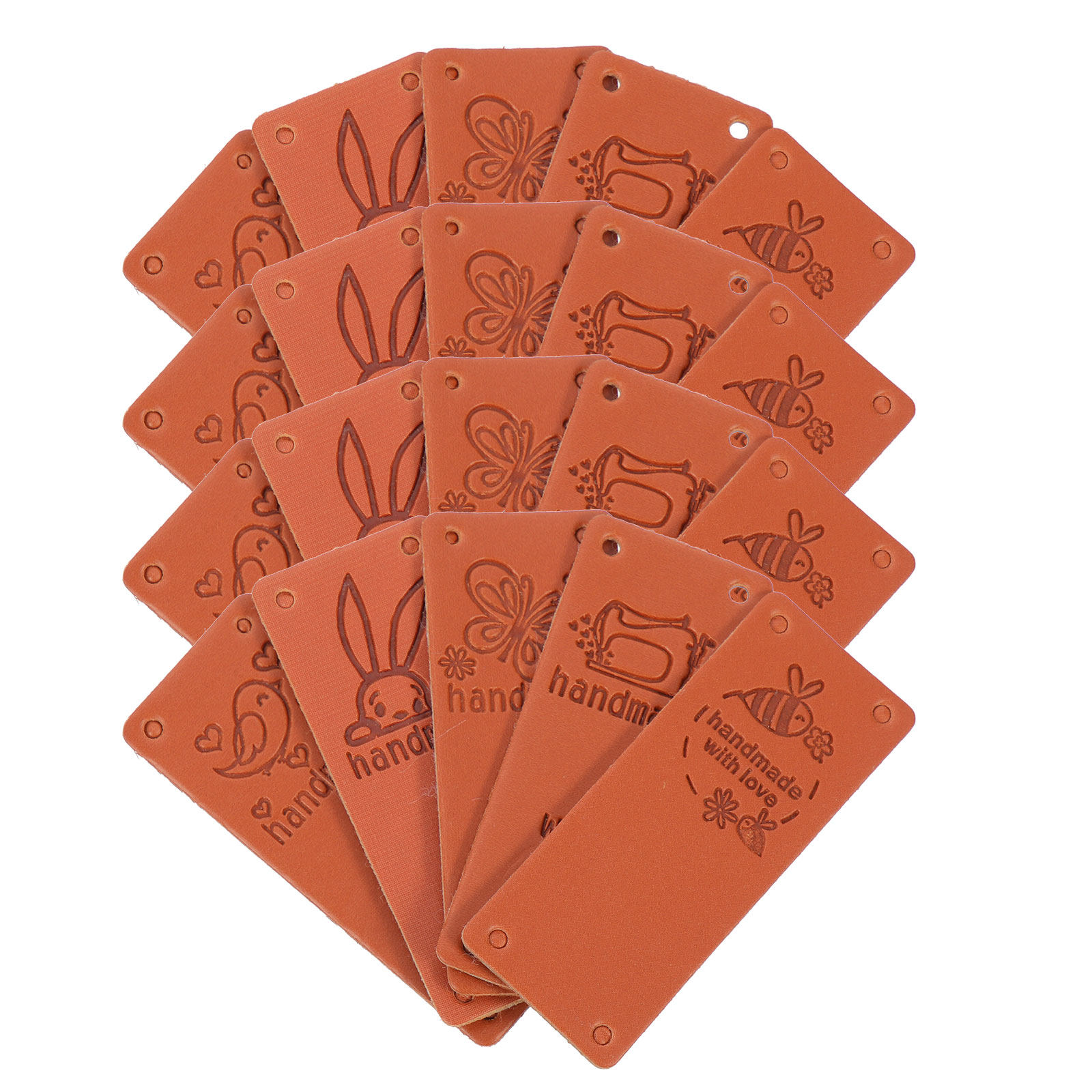 Sewing Labels - 100Pcs Embossed Color Change Clothing Labels