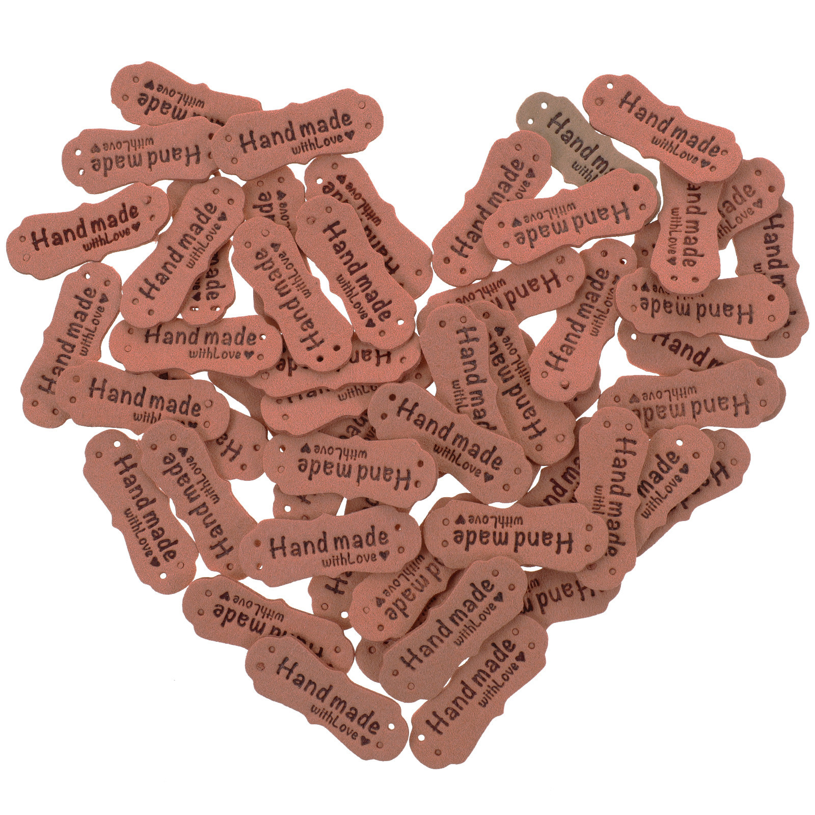Sewing Labels - 50Pcs Handmade Embossed Tags Crochet Labels