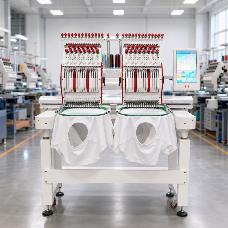 Sewing Machine For Textile - Embroidery Machine Automatic Double Head 12