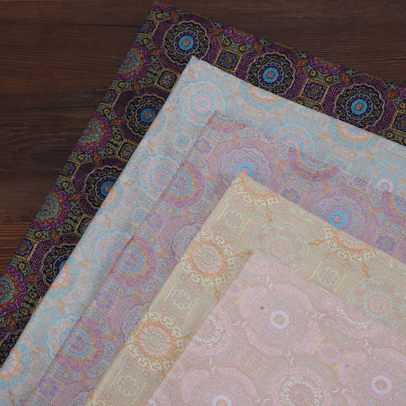 Sewing Thread In Textile - Brocade Fabric Chinese Style Bada Motif