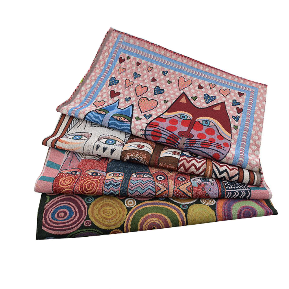 Sewing Geotextile Fabric - Chainho,Yarn Dyed Jacquard Cotton Linen Fabric,DIY
