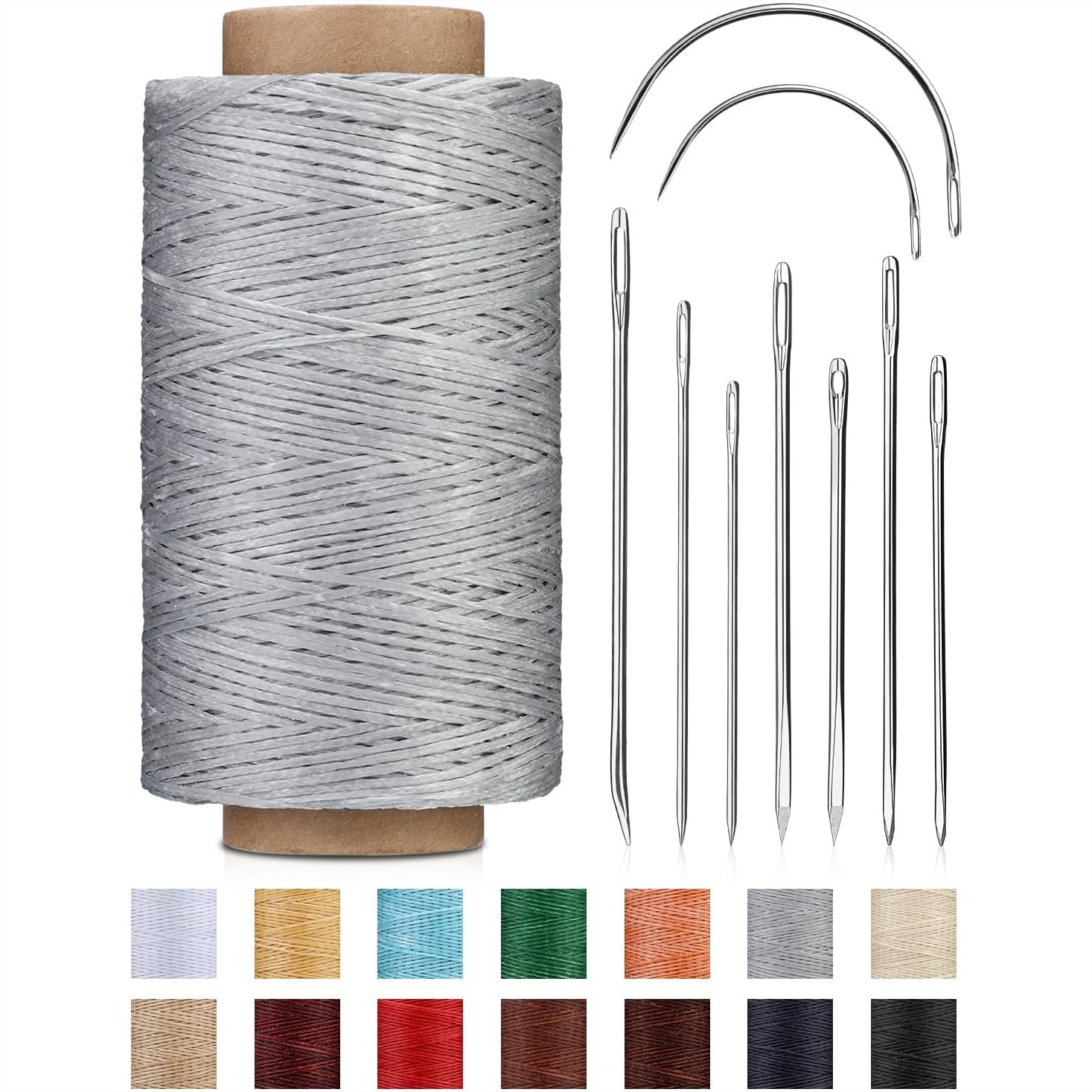 Leather Needle Heavy - Waxed Thread 218 Yards Heavy Duty