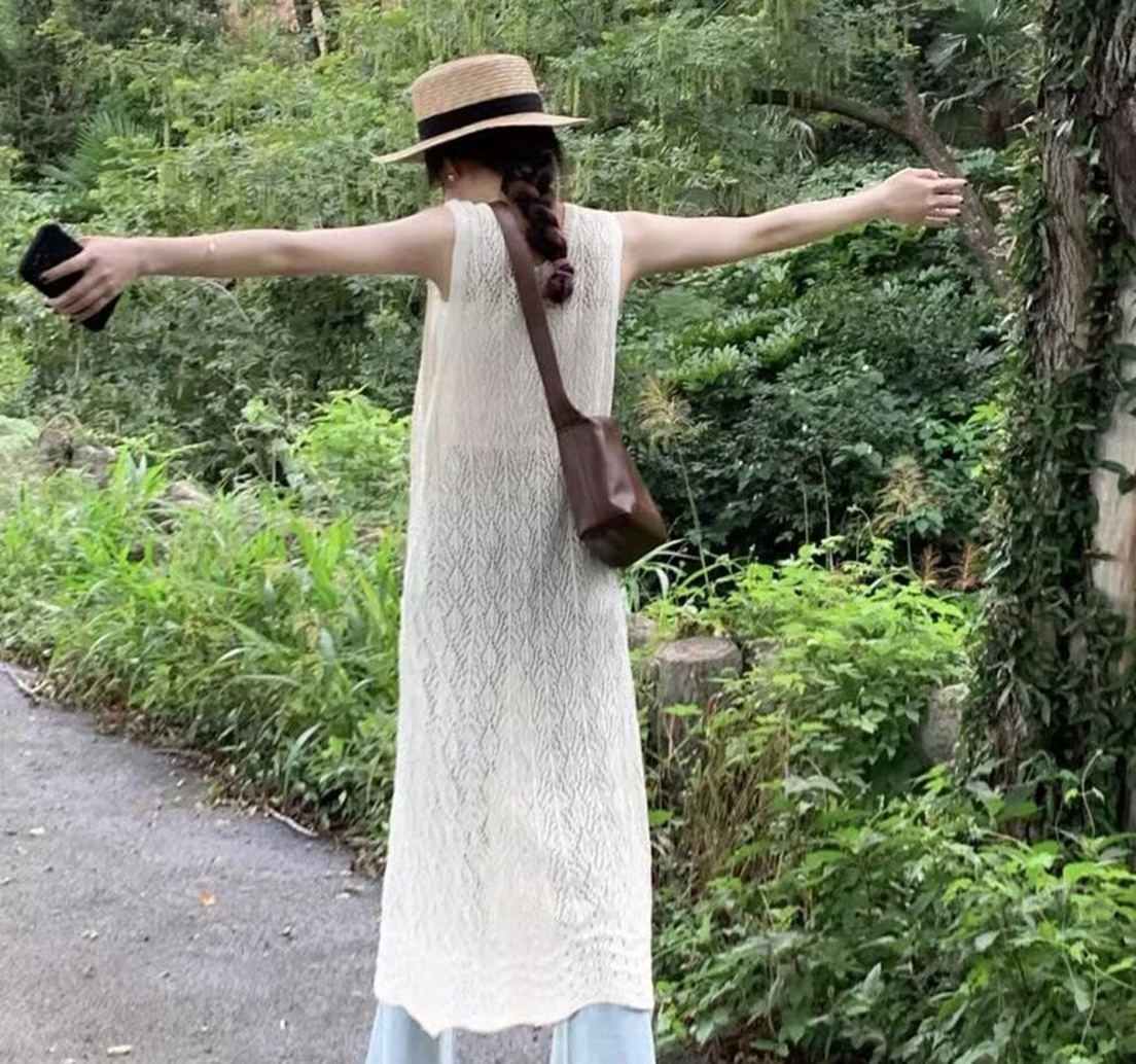 2026Boho Crochet Sleeveless Lo - Sewing Vest review and price
