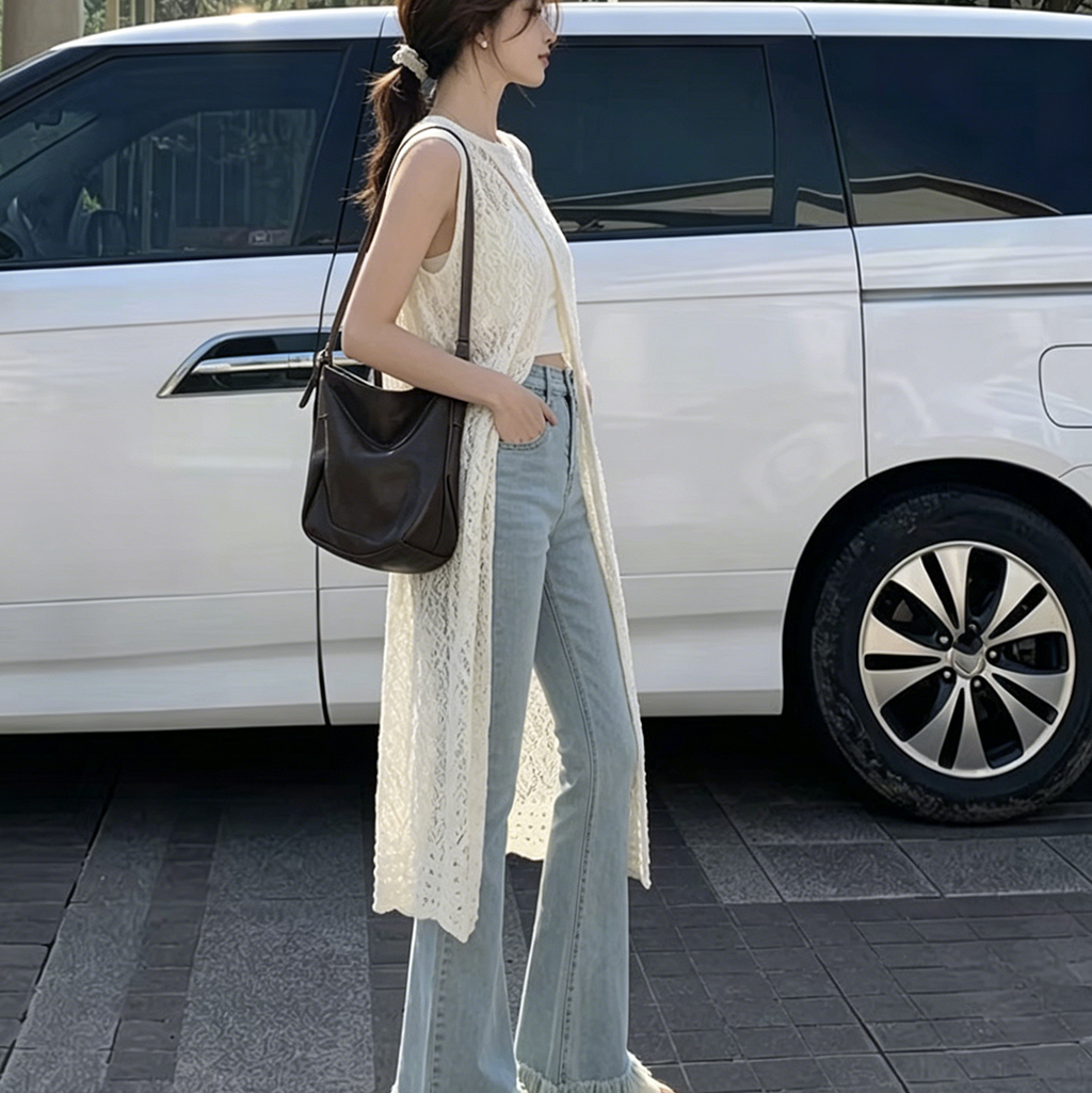 2026Boho Crochet Sleeveless Lo - Sewing Vest review and price