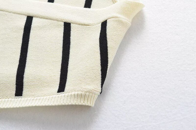 French striped knit vest women - Sewing Vest review and price