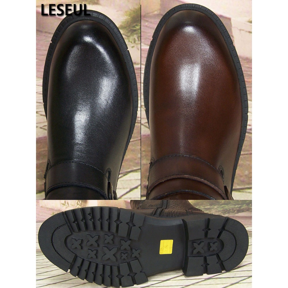 Fashion Men's Genuine Leather  - Sewing Zipper review and price