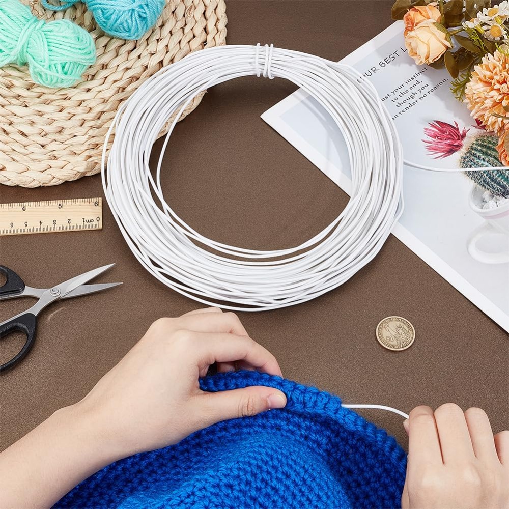 30m White Millinery Wire 2mm D - Sewing Necessities review and price