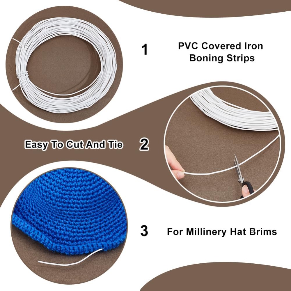 30m White Millinery Wire 2mm D - Sewing Necessities review and price