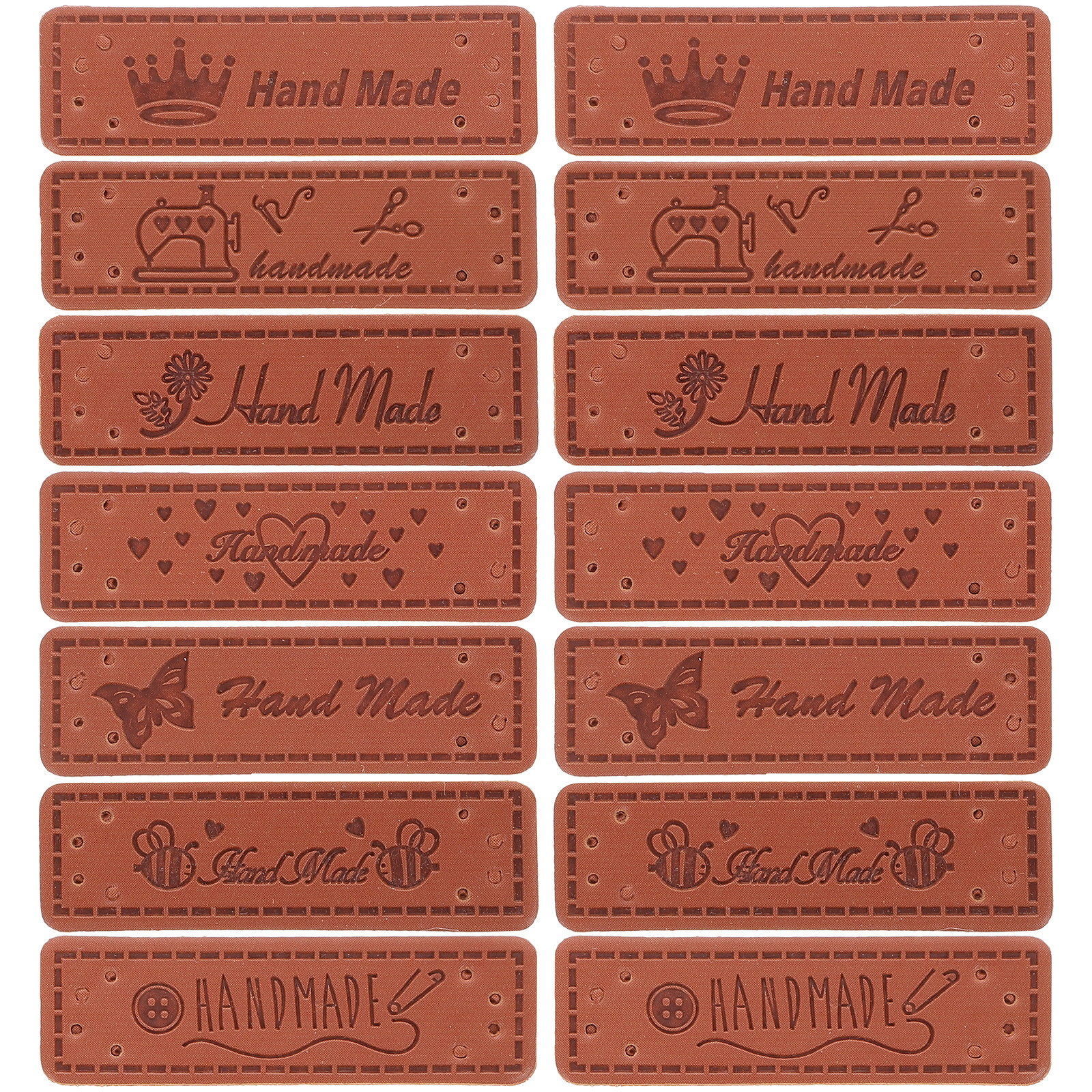 140Pcs Handmade Tags PU Labels - Sewing Labels review and price