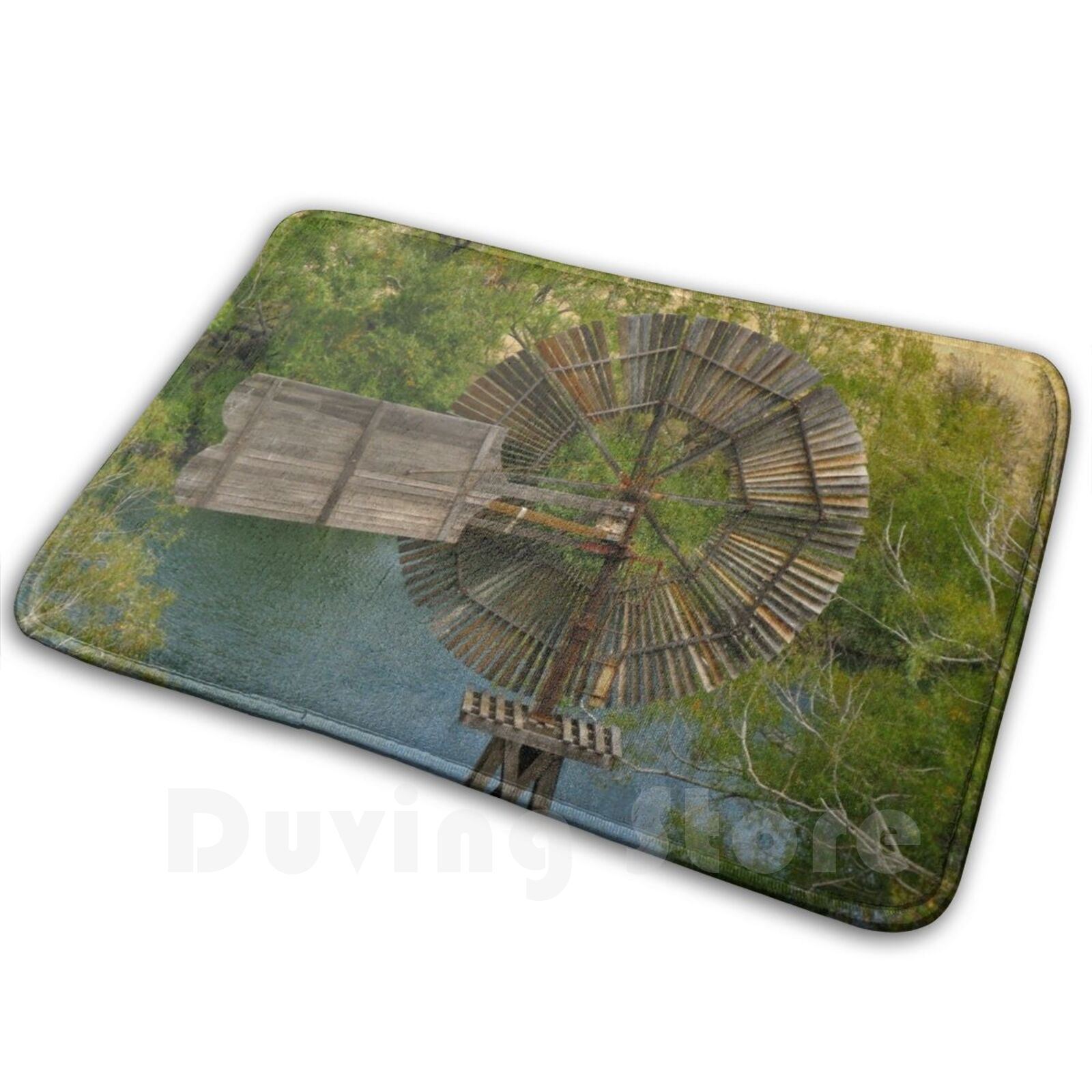 Wooden Windmill Carpet Mat Rug - Century Textile & Sewing Supply Hours review and price
