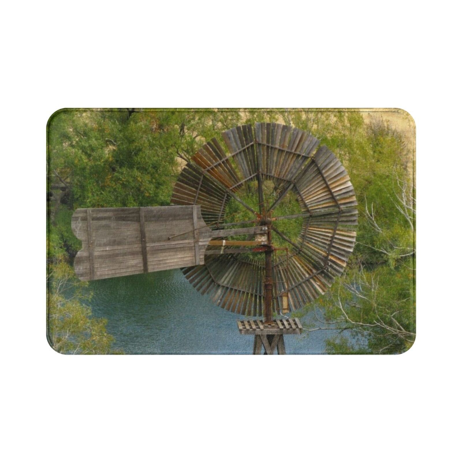 Wooden Windmill Carpet Mat Rug - Century Textile & Sewing Supply Hours review and price