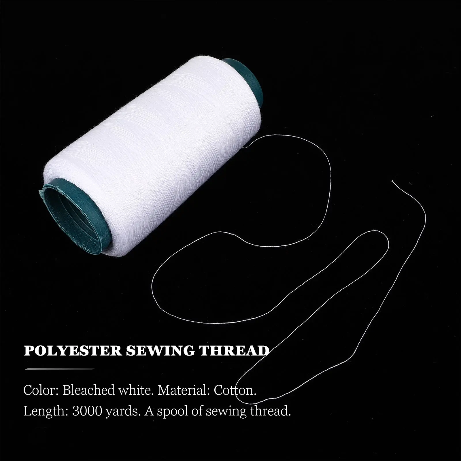3000 Yards Bleached White Cott - Sewing Thread In Textile review and price