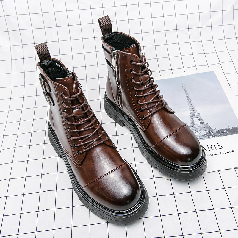 Brand Men's Naked Boots Fashio - Sewing Zipper review and price