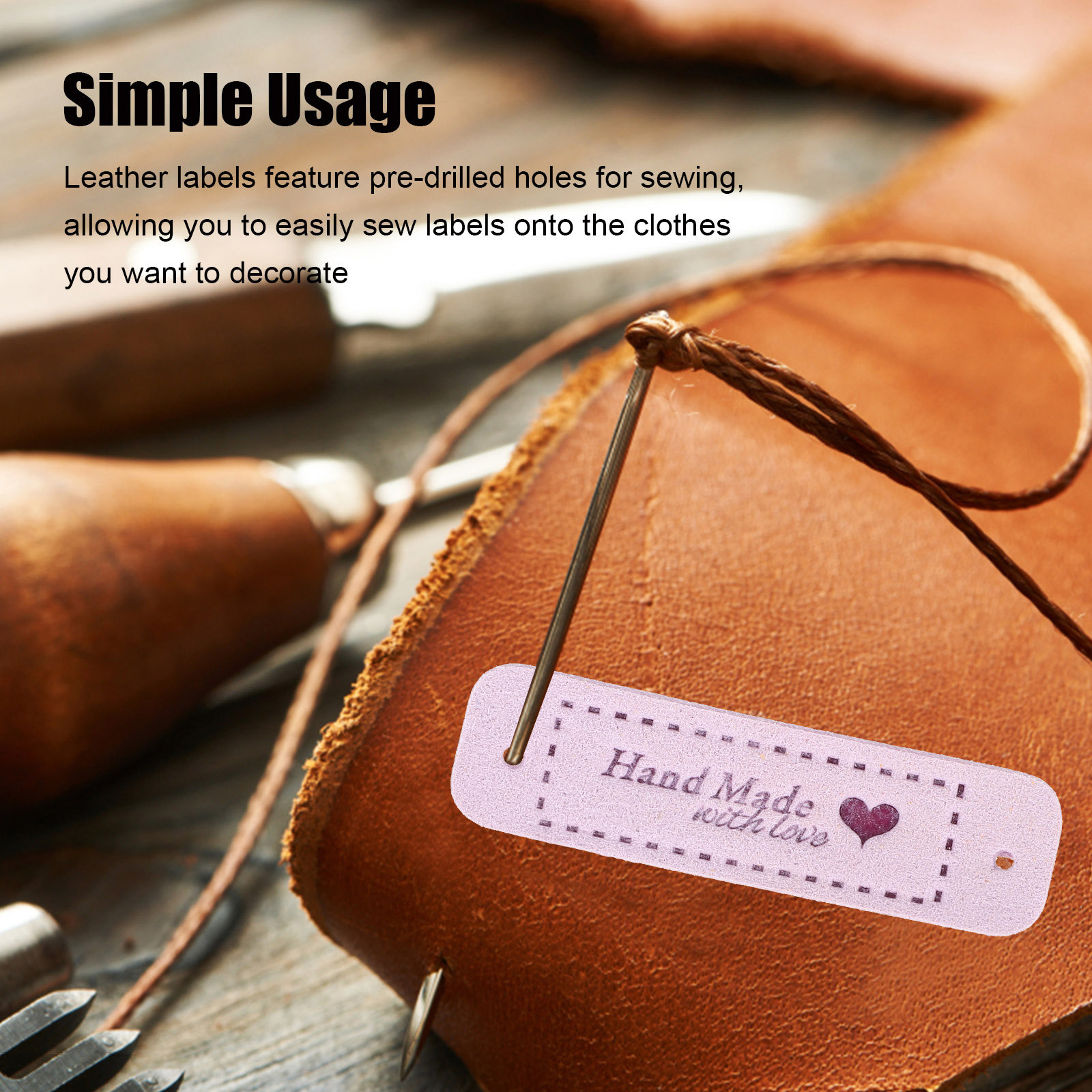 60Pcs Labels Embossed Handmade - Sewing Labels review and price