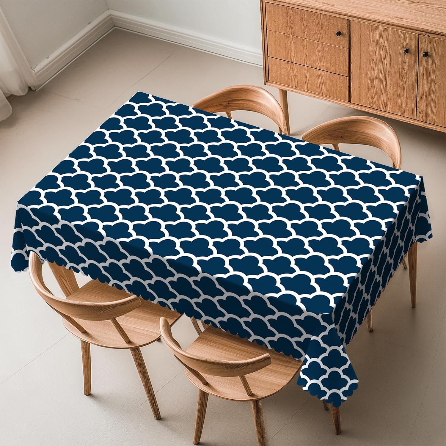 Blue Tablecloth Navy Cloud Sea - Century Textile & Sewing Supply Hours review and price