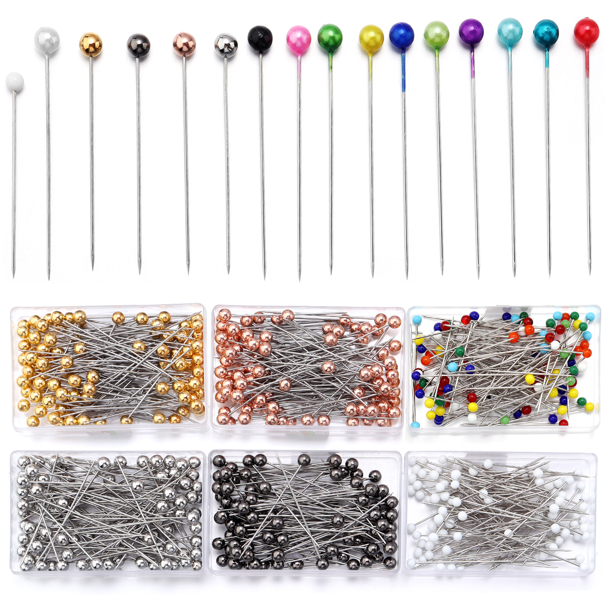 100Pcs Color Ball Head Pins St - Sewing Necessities review and price