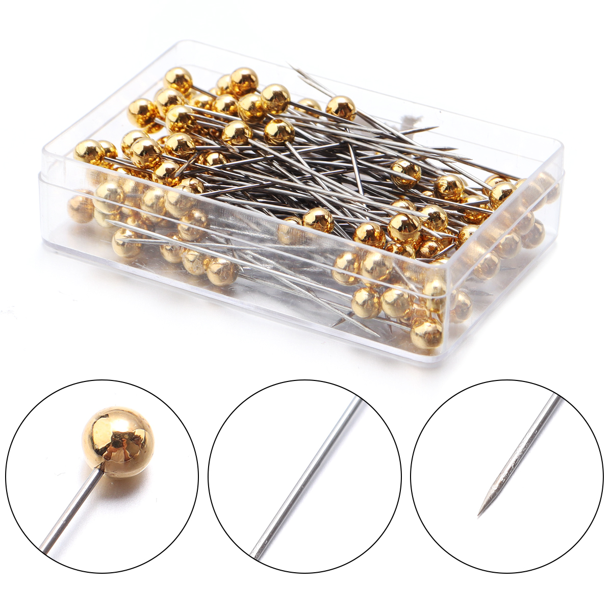 100Pcs Color Ball Head Pins St - Sewing Necessities review and price