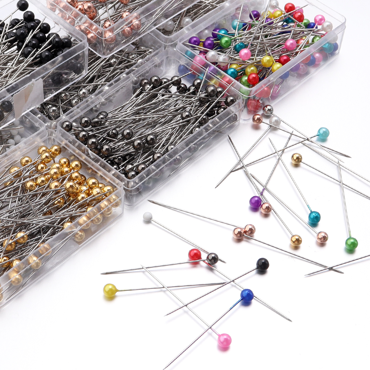 100Pcs Color Ball Head Pins St - Sewing Necessities review and price