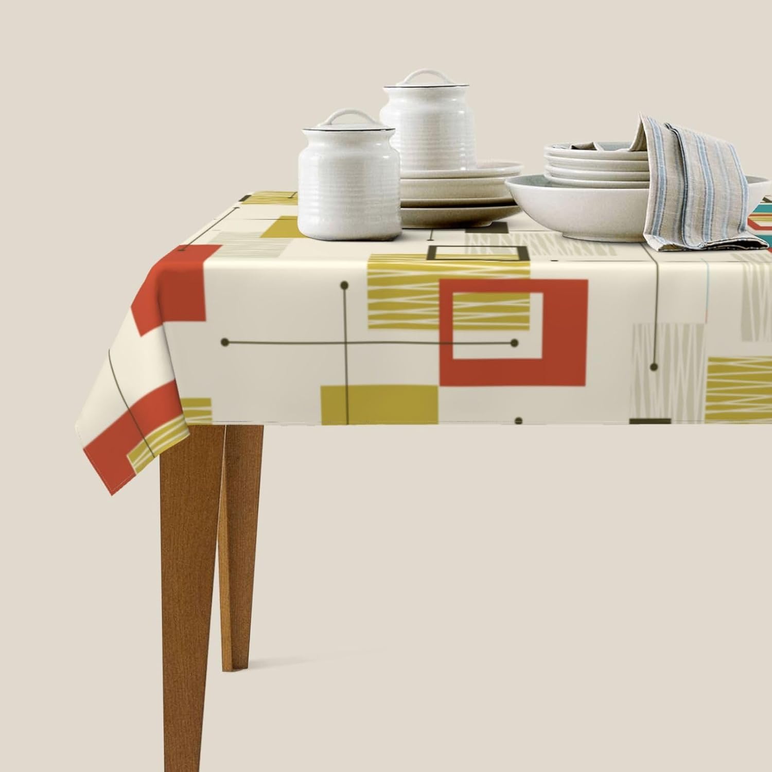 Abstract Geometric Mid Century - Century Textile & Sewing Supply Hours review and price