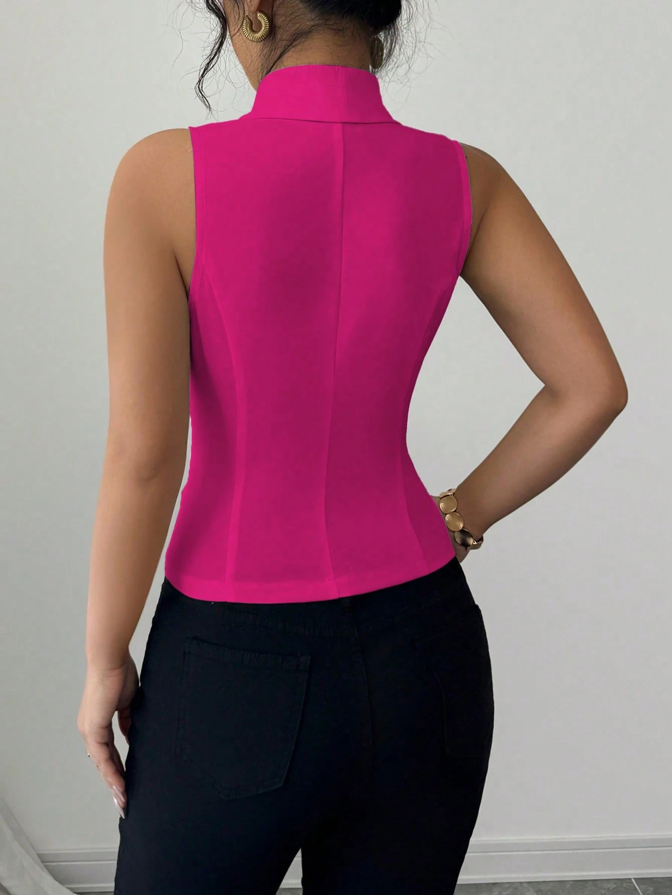 Women Blazer Vest Sleeveless D - Sewing Vest review and price
