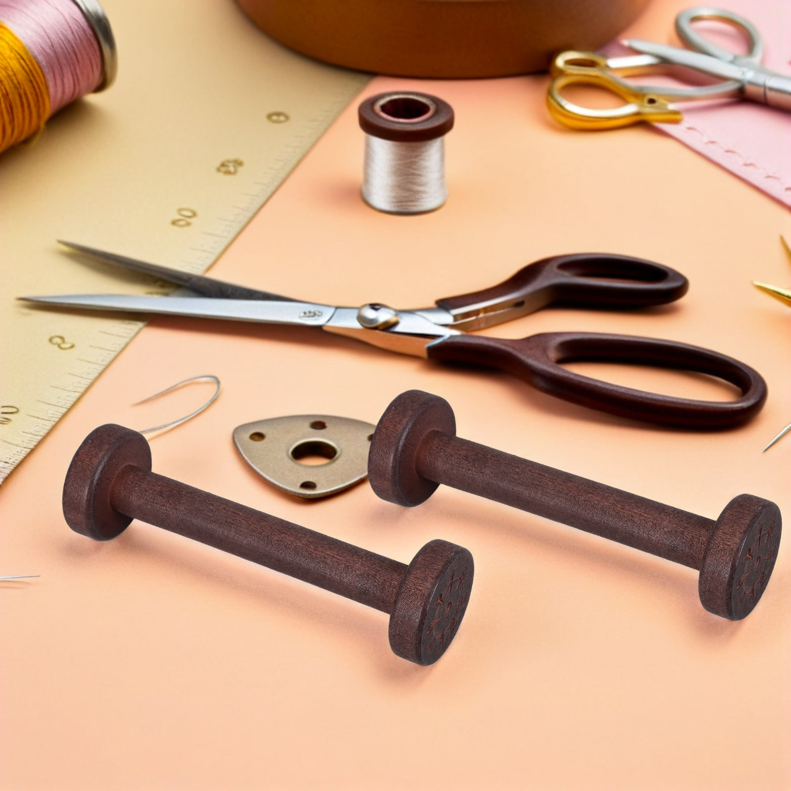 5Pcs Handpolished Wooden Spool - Sewing In Textile review and price