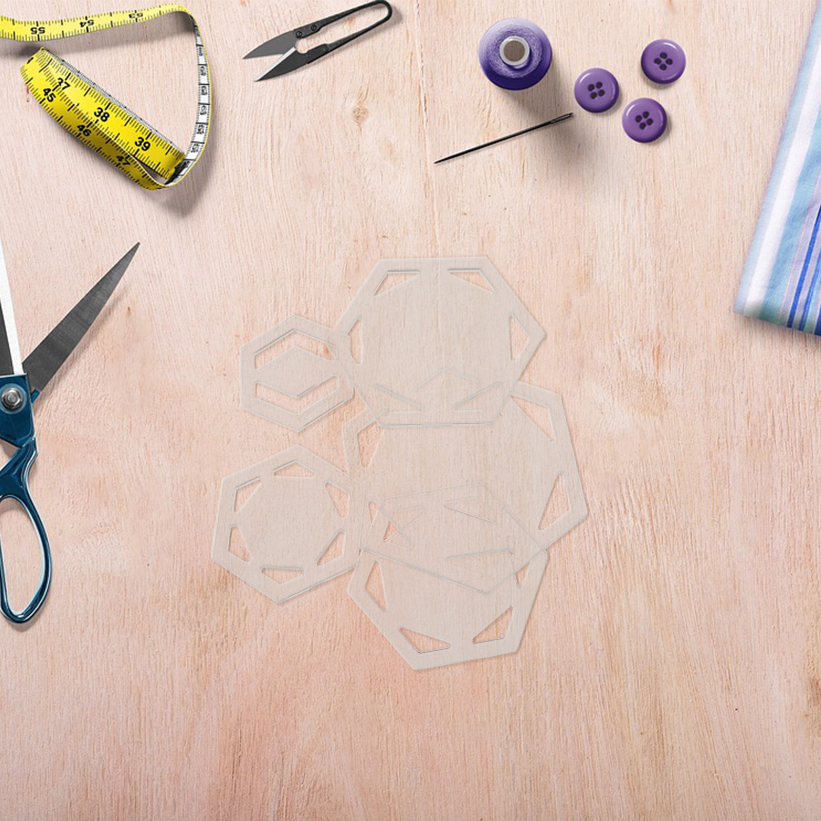 5Pcs Quilting Templates Hexago - Sewing Necessities review and price