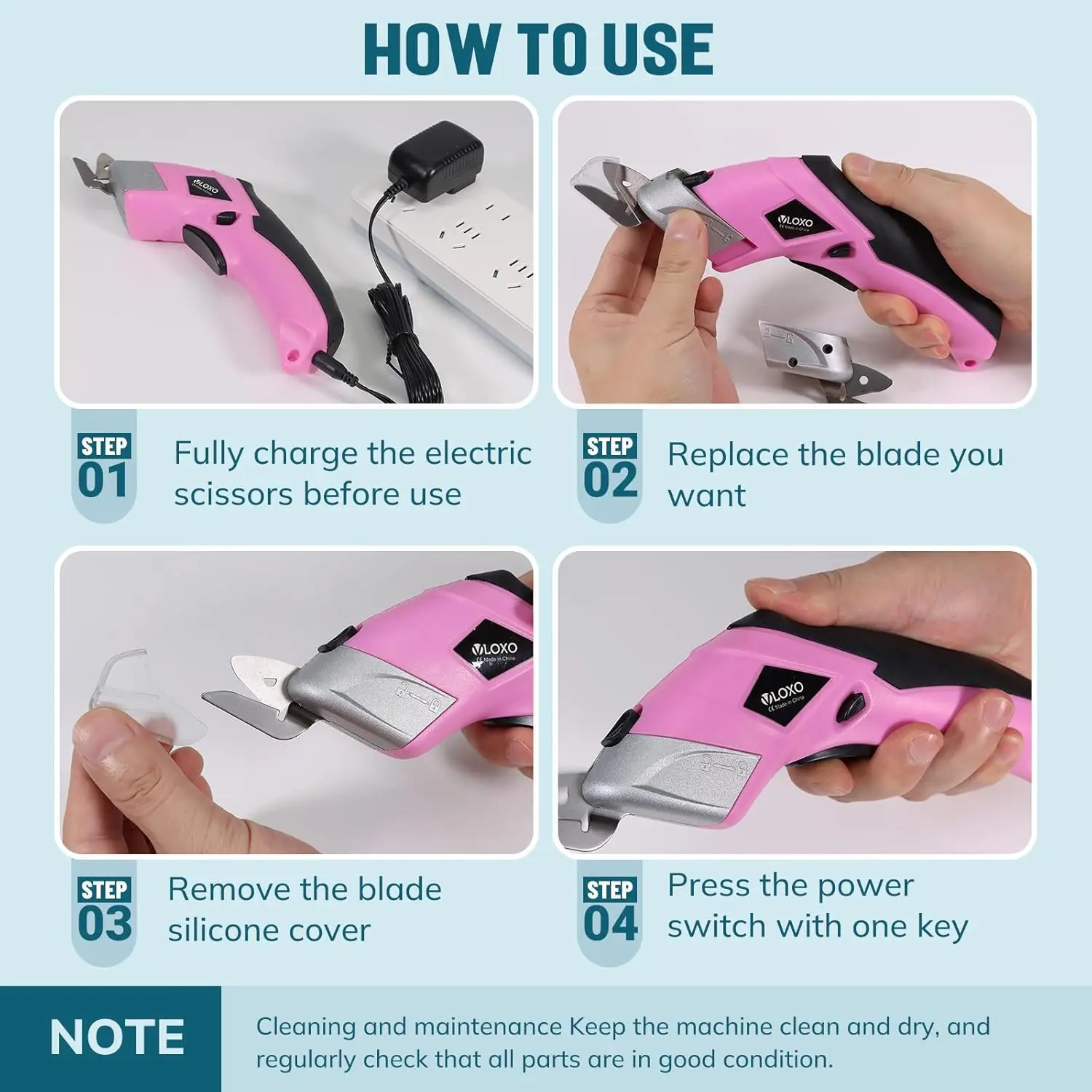 Cordless Electric Scissors Car - Pinking Shear Blade review and price