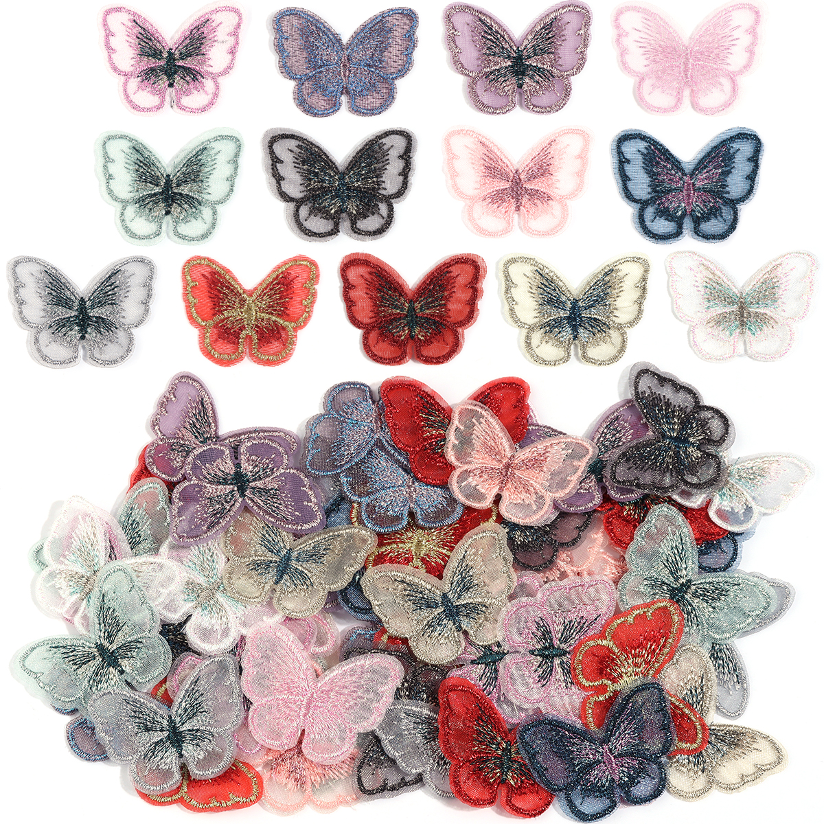 20Pcs 3X4CM Butterfly Cloth Pa - Sewing Necessities review and price