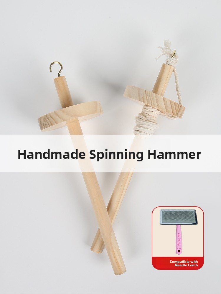 Wooden Spinning Mallet DIY Yar - Sewing In Textile review and price