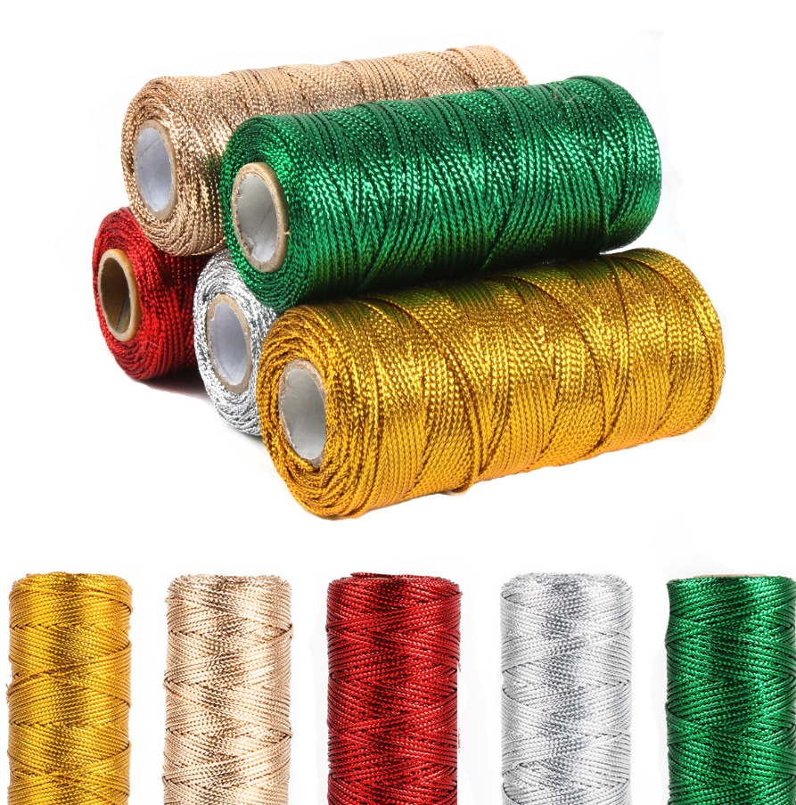 Gold and Silver Macrame Cord R - Sewing Thread In Textile review and price