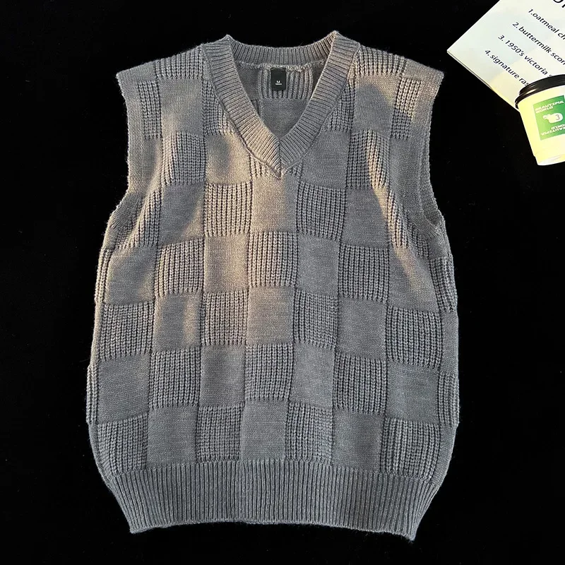 New Retro Men's Knitted Vest A - Sewing Vest review and price