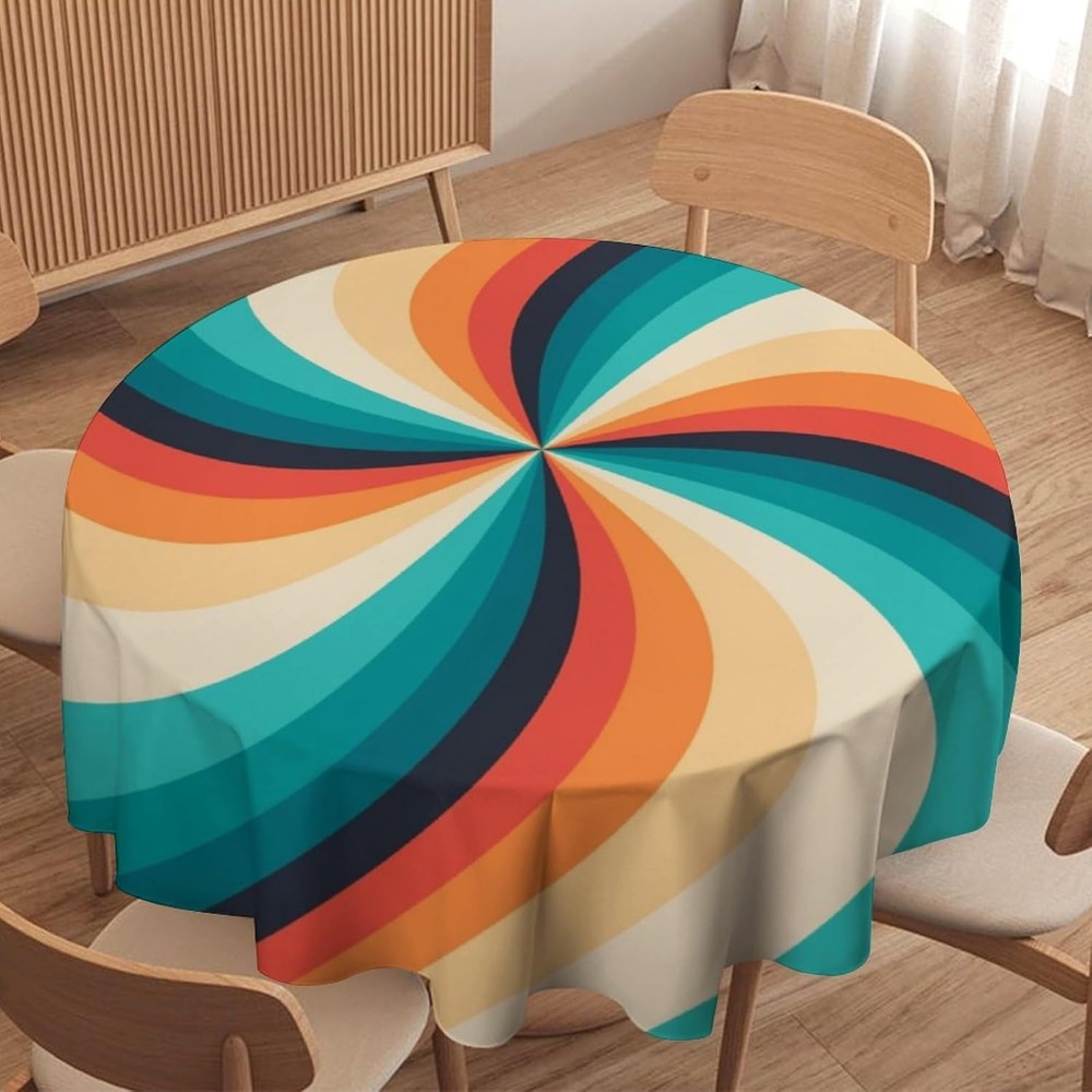 Vintage Groovy Swirl Round Tab - Century Textile & Sewing Supply Hours review and price