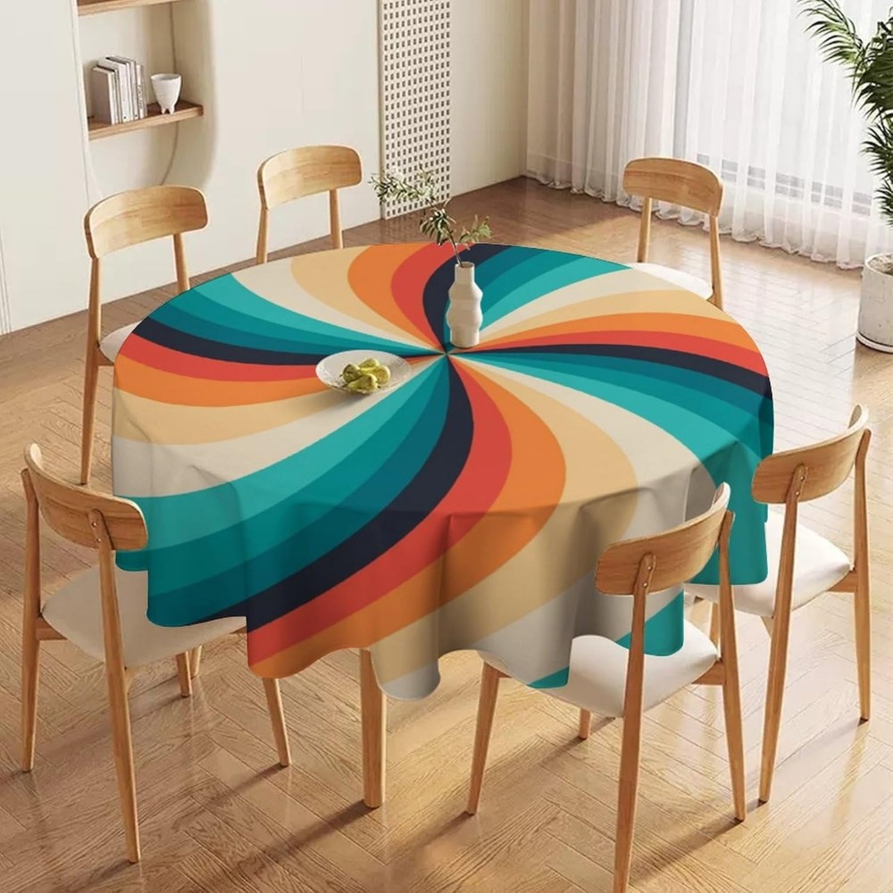 Vintage Groovy Swirl Round Tab - Century Textile & Sewing Supply Hours review and price