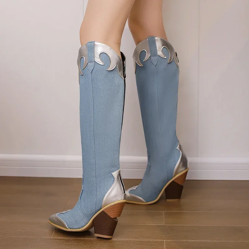 Big Size Western Women Knee Hi - Sewing Zipper review and price