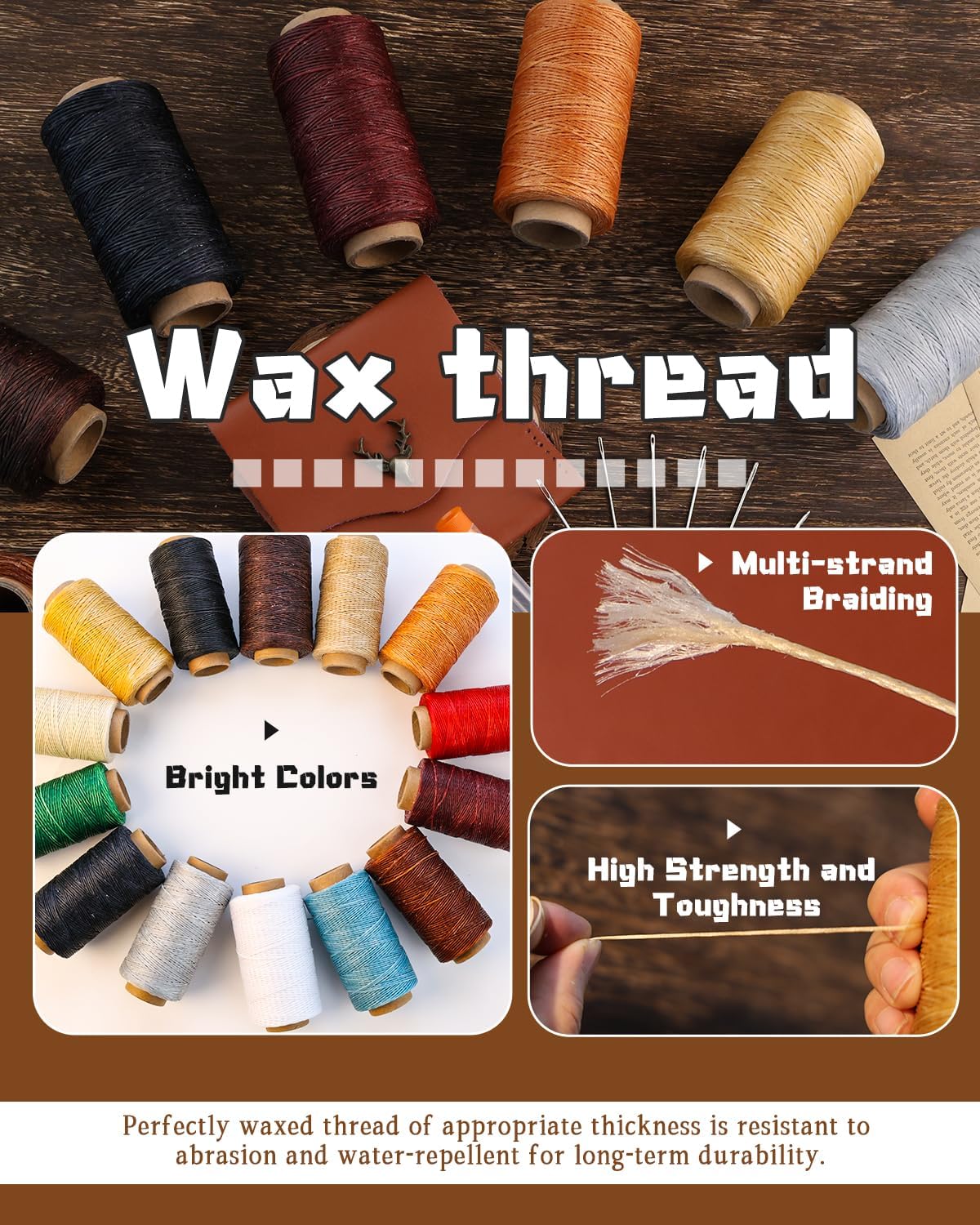 Waxed Thread 218 Yards Heavy D - Leather Needle Heavy review and price