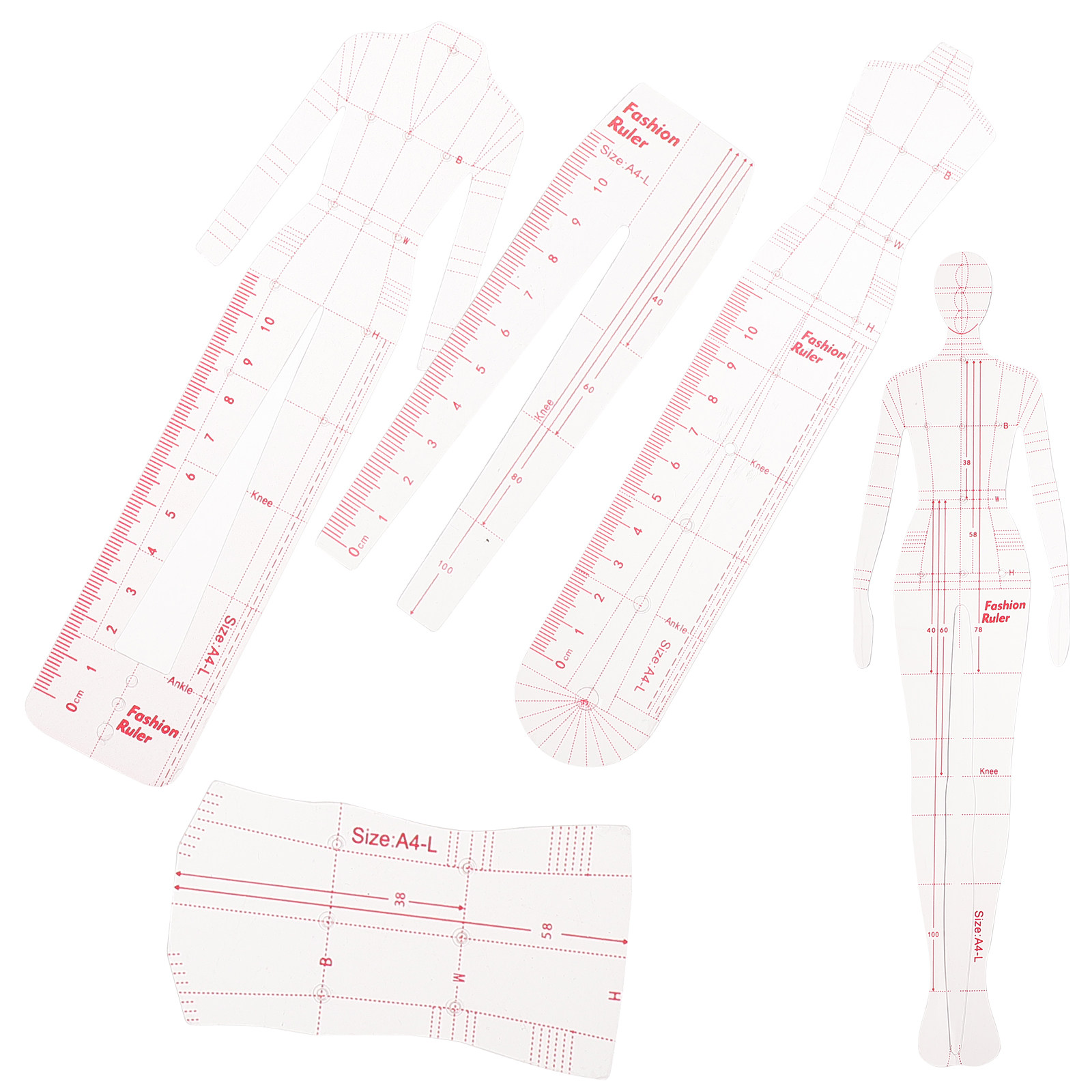 1Set Female Drawing Rulers Eco - Sewing Gauge Ruler review and price