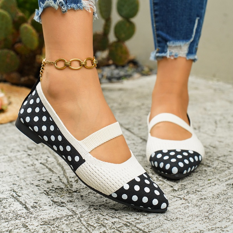 Women's Pointed-toe Polka Dot  - Sewing Knit review and price