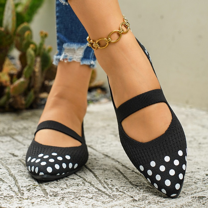 Women's Pointed-toe Polka Dot  - Sewing Knit review and price